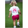 Fuschia Ruffled Playground Shorts RuffleButts 